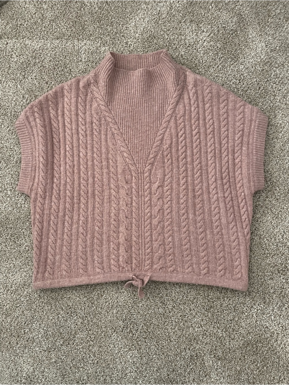 Pink Express Short Sleeve Sweater
